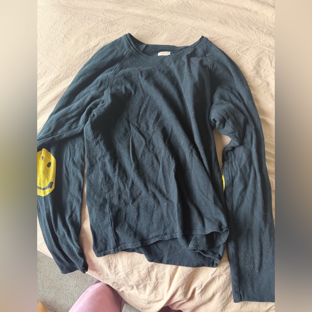 Kapital smiley elbow long sleeve shirt